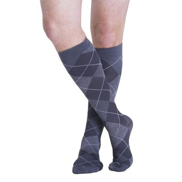 Calf High Graphite Argyle 15-20 MMHG Size B 1 Pair by Sigvaris