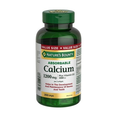 Absorbable Calciumplus Vitamin D3 200 Softgels by Nature's Bounty