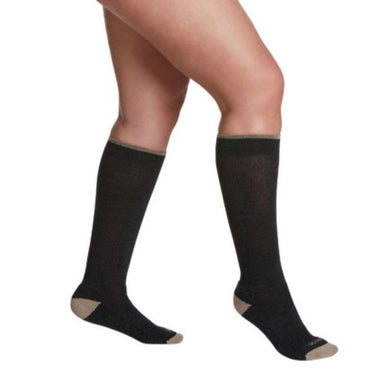 Calf High Compression Socks Unisex Athletic Large Charcoal 15-20 MM 1 Pair by Sigvaris