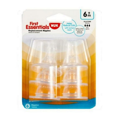 Nuk Baby Nipple Silicone Fast 6 Pack by Gerber