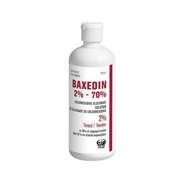 Juno Pharma, Baxedin 2% And 70% Chlorhexidine Gluconate Untinted, 500 Ml
