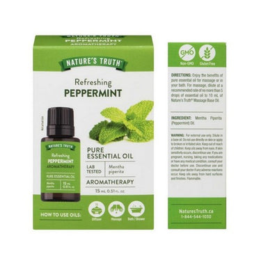 Nature's Truth, Pure Refreshing Aromatherapy Peppermint Oil, 15 Ml