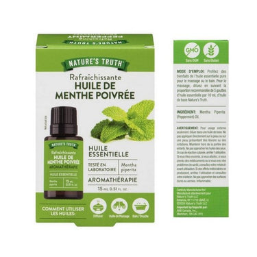 Nature's Truth, Pure Refreshing Aromatherapy Peppermint Oil, 15 Ml