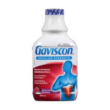 Gaviscon, Soothing Liquid Antacid Fruit Flavoured, 600 Ml