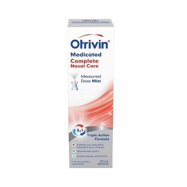 Otrivin, Medicated Complete Nasal Care Spray, 20 Ml