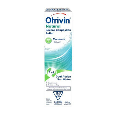 Otrivin, Natural Severe Congestion Relief Moderate Stream, 100 Ml