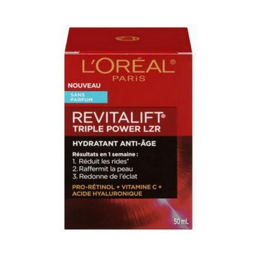 L'oreal Paris, Revitalift Triple Power Fragrance Free Anti-Aging Face Moisturizer, 50 Ml
