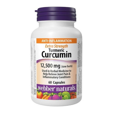 Webber Naturals, Turmeric Curcumin Extra Strength, 12,500 Mg, 60 Caps