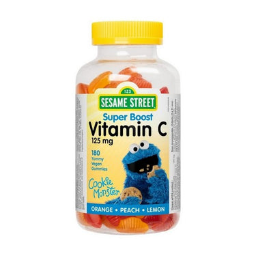 Webber Naturals, Sesame Street Super Boost Vitamin C Kids, 125 Mg, 180 Gummies