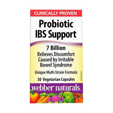 Webber Naturals, Probiotic IBS Support, 7 Billion, 30 Veg Caps