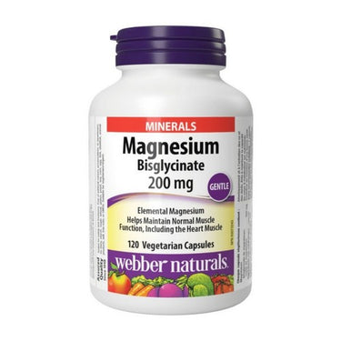 Webber Naturals, Magnesium Glycinate Complex, 200 Mg, 120 Veg Caps