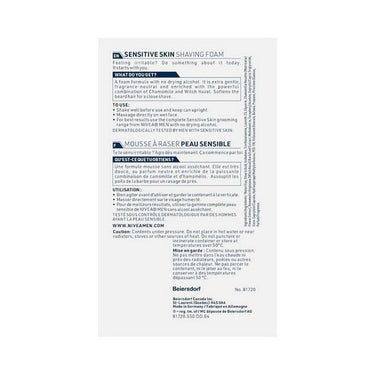 Nivea, Men Sensitive Shaving Foam, 200 Ml
