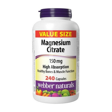 Magnesium Citrate 240 Caps by Webber Naturals