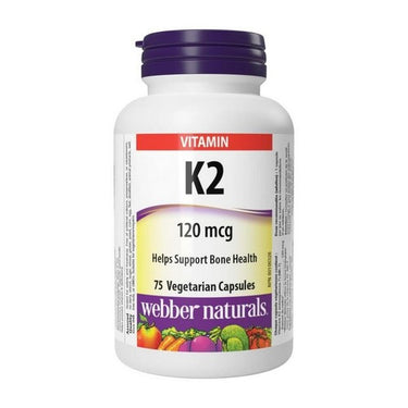 Webber Naturals, Vitamin K2, 120 Mcg, 75 Caps