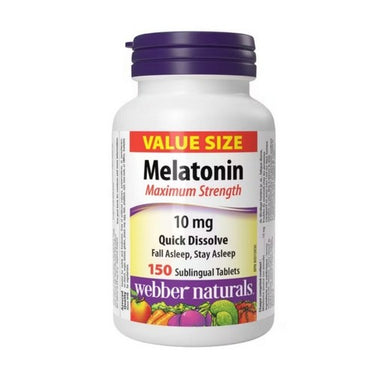 Melatonin Maximum Strength 150 Tabs by Webber Naturals