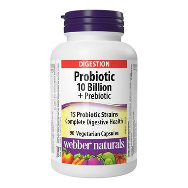 Probiotic Plus Prebiotic 90 Veg Caps by Webber Naturals