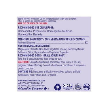 Westcoast Naturals, Activated Charcoal, 200 Mg, 90 Caps