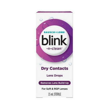 Blink, Blink-N-Clean Lens Drops, 15 Ml