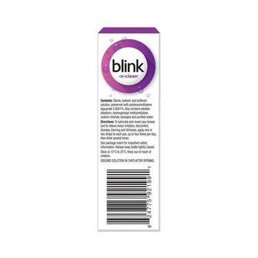 Blink, Blink-N-Clean Lens Drops, 15 Ml