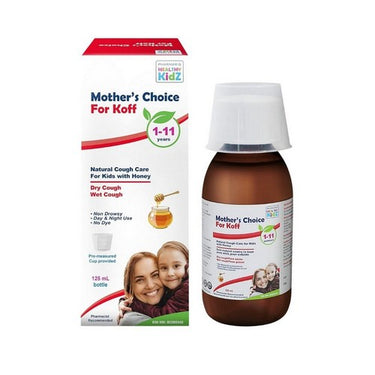 Pharmaris Healthy Kidz, Mother’s Choice For Koff Dry And Wet Cough, 125 Ml