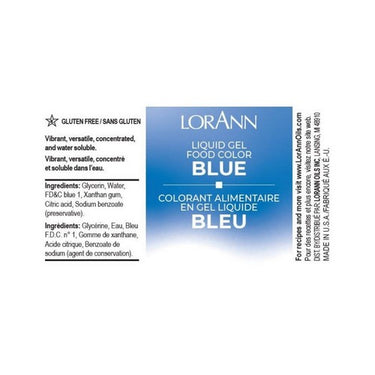 Lorann Oils, Blue Liquid Food Color, 1 Oz