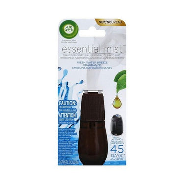 Air Wick, Essential Mist Fragrance Oil Diffuser Refill Fresh Water Breeze Fragrance, 20 Ml