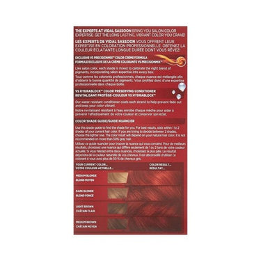 Vidal Sassoon, Pro Series Permanent Hair Dye 6RR Runway Red Hair Color, 1 Count