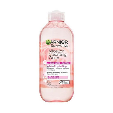 Garnier Fructis, Micellar Water With Rose Water And Glycerin Hydrating Makeup Remover, 400 Ml