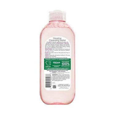 Garnier Fructis, Micellar Water With Rose Water And Glycerin Hydrating Makeup Remover, 400 Ml