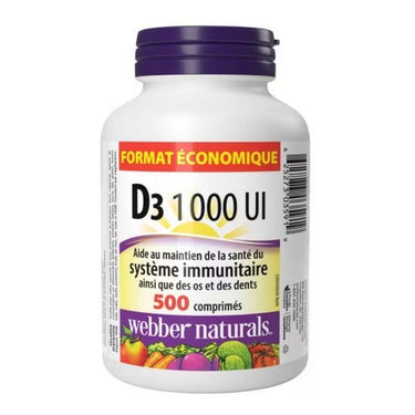 Vitamin D3 500 Tabs by Webber Naturals