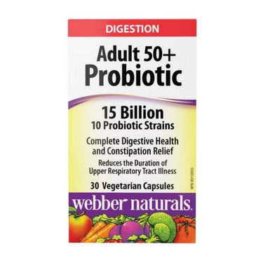 Probiotic Adult 50 Plus 30 Caps by Webber Naturals