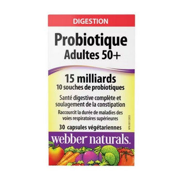 Probiotic Adult 50 Plus 30 Caps by Webber Naturals