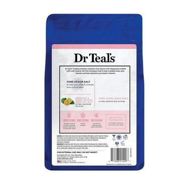 Dr Teal's, Epsom Salt Magnesium Soak Restore And Replenish With Pink Himalayan Mineral, 3 Lbs