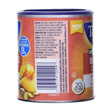 Tetley, Super Herbal Tea Boost Peach Ginger And Dandelion, 20 Bags