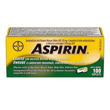 Coated For Delayed Release Regular Strength 100 Caps by Aspirin