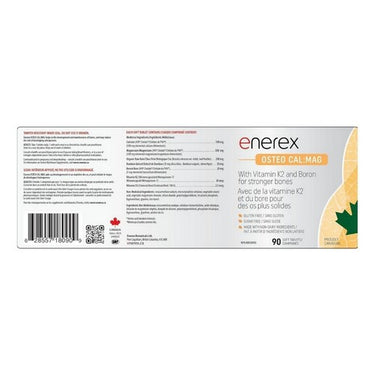Enerex, Osteo Calcium And Magnesium, 90 Tabs