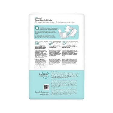 Tranquility, Essential Breathable Briefs Extra Small, 10 Count