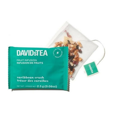 DavidsTea, Caribbean Crush Herbal Tea Bags Hibiscus, 12 Count