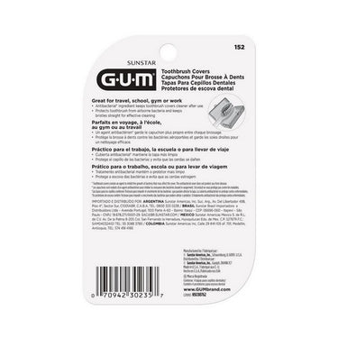 Gum, Portable Toothbrushes Head Cover Holder, 4 Count