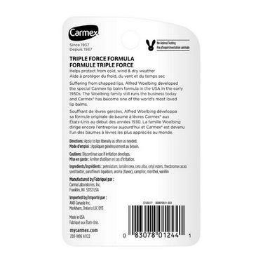Carmex, Classic Lip Balm Original Squeeze Tube, 3 Count / 1 Pack