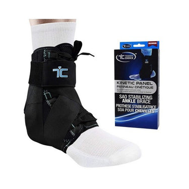 Trainers Choice, Stabilizing Ankle Brace Black Small, 1 Pack