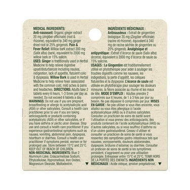 Gravol, Multi-Symptom Cold And Fever Tablets With Willowbark, 500 Mg, 20 Tabs