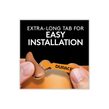 Duracell, 1.4 Volt Zinc Air Hearing Aid Batteries Size 13 DA13B8, 8 Count
