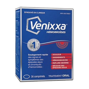 Venixxa, Hemorrhoids, 500 Mg, 36 Tabs