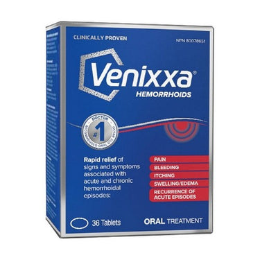 Venixxa, Hemorrhoids, 500 Mg, 36 Tabs