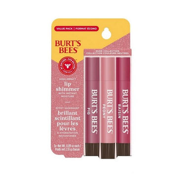 Lip Shimmer Nude 3 Count / 1 Pack by Burt's Bees