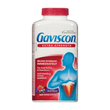 Extra Strength Fruit Blend 120 Tabs by Gaviscon