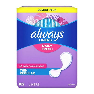 Thin Regular Pads Unscented 162 Count by Always