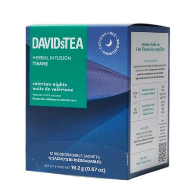 Valerian Nights Herbal Infusion 12 Count by DavidsTea