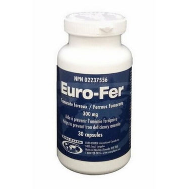 Ferrous Fumarate 30 Caps by Euro-Fer